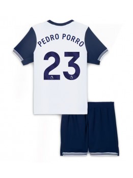 Tottenham Hotspur Pedro Porro #23 Replika Hemmakläder Barn 2024-25 Kortärmad (+ byxor)